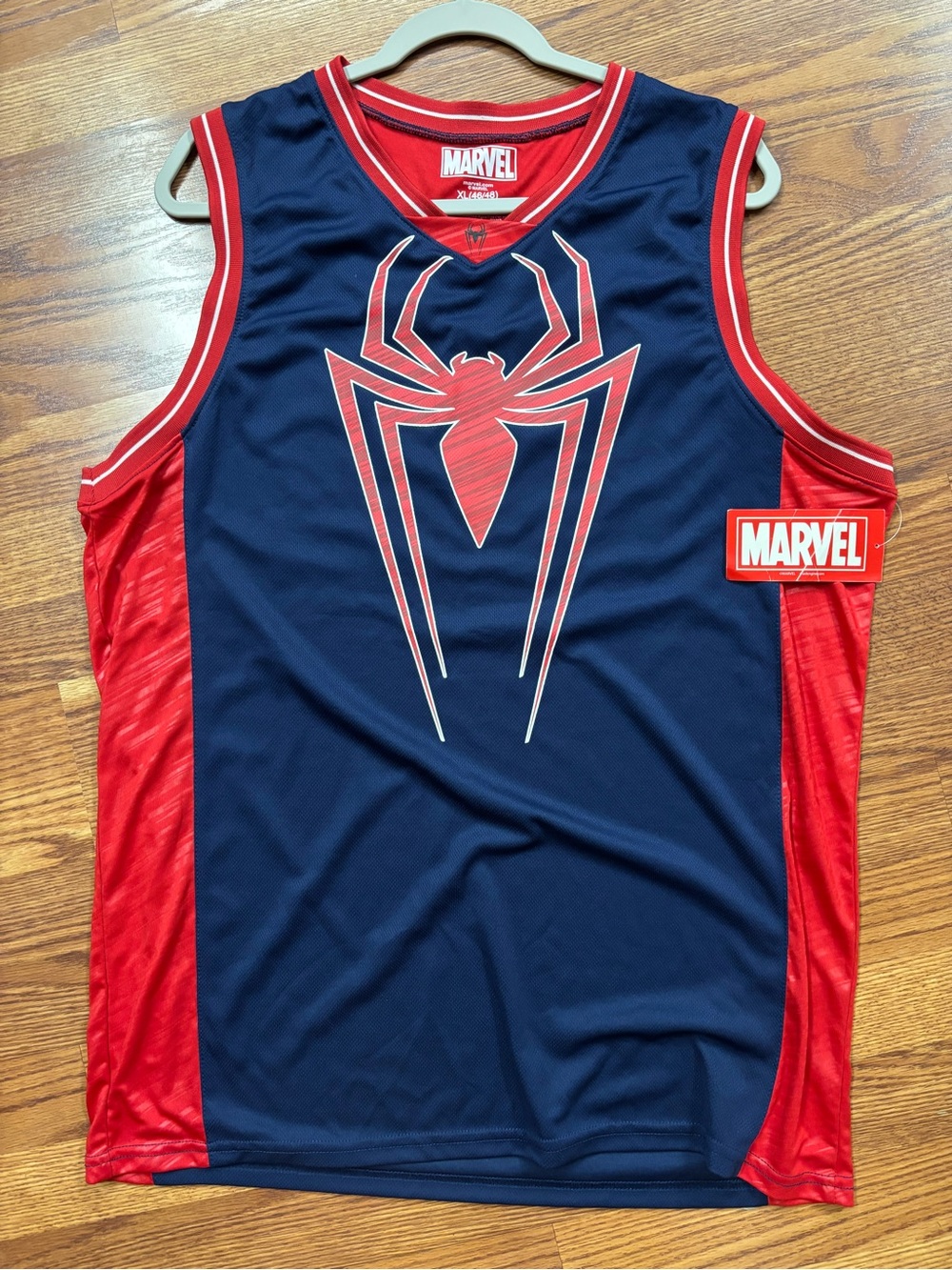 Marvel Red and Navy Spider-Man Graphic Athletic Tank